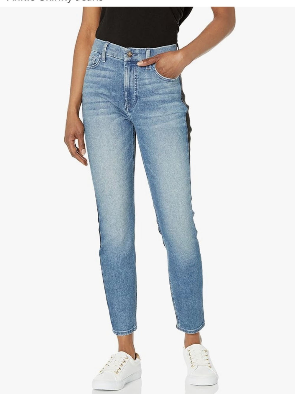 JEN 7 by 7 For All Mankind Cropped Slim Straight Leg Split Ankle Jeans Women 6